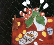 Henri Matisse Black background, tulips and oysters oil painting reproduction